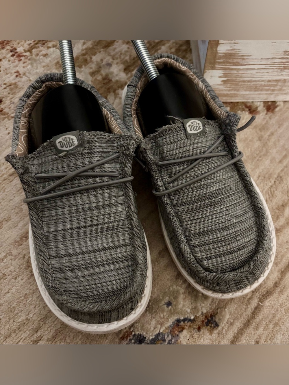 Boys Gray Hey Dude Shoes